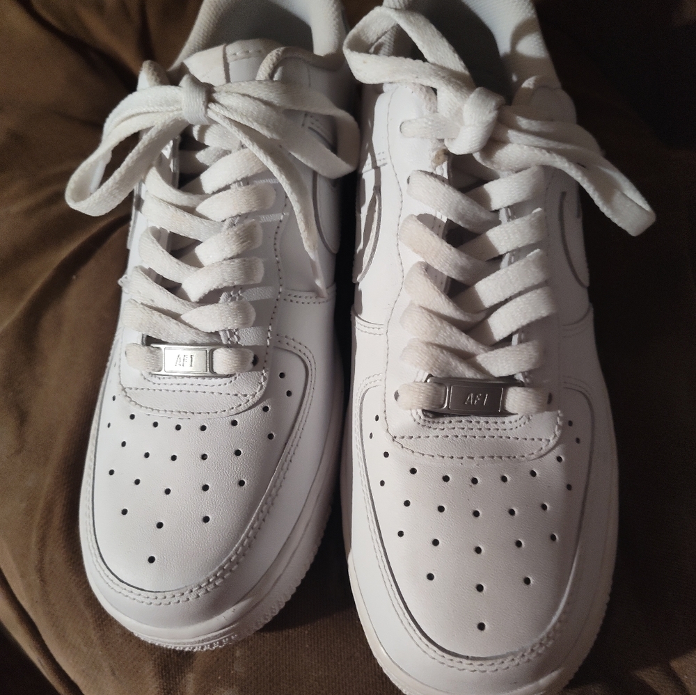 NIKE AIR, Silver Bar AF1, White, size men's 7